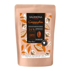 Chocolate de cobertura con leche 36% Caramélia 250 g - Valrhona