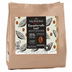 Chocolate de cobertura con leche 35% Equatoriale Lait 1 kg - Valrhona