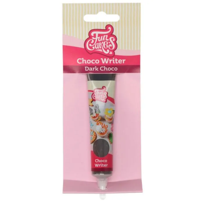 Chocolate decorativo marrón oscuro Choco Writer 25 g - Funcakes