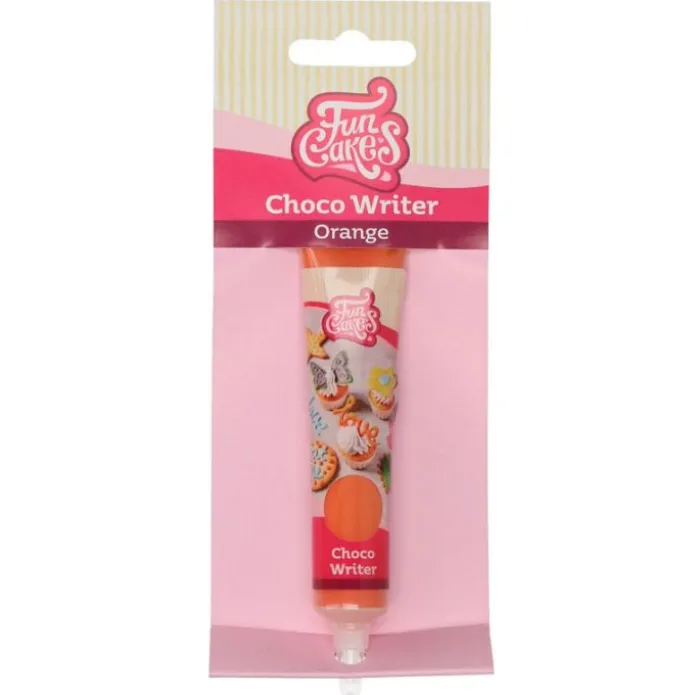Chocolate decorativo naranja Choco Writer 25 g - Funcakes
