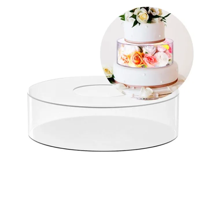 Cilindro transparente acrílico para decorar tartas 20 x 10 cm - Pastkolor