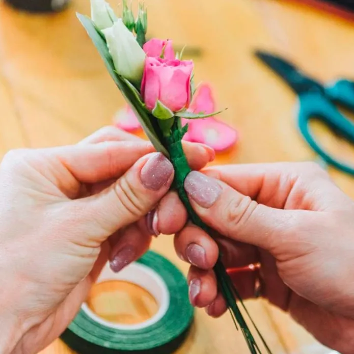 Cinta verde para flores 27 m - Azucren