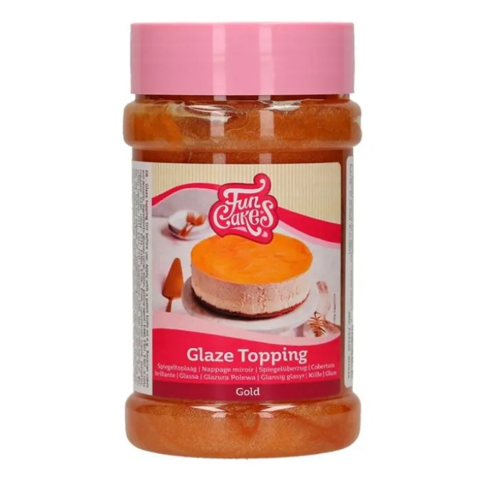 Cobertura brillante dorada 375 g - Funcakes