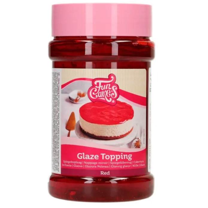 Cobertura brillante roja 375 g - Funcakes
