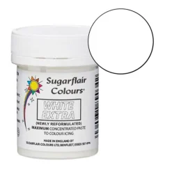 Colorante blanco EXTRA 42 g - Sin gluten - Sugarflair