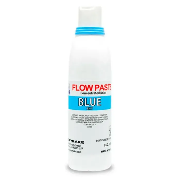 Colorante en gel azul Flow Paste 118 ml - Sin gluten - Kopykake