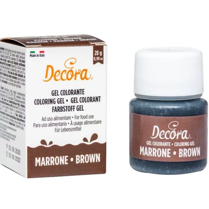 Colorante en gel marrón 28 g - Decora