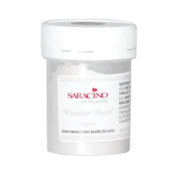 Colorante en polvo liposoluble perla plateado 5 g - Sin gluten - Saracino