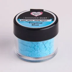 Colorante en polvo metalizado Shimmer Dust azul tropical 3 g - Rainbow Dust