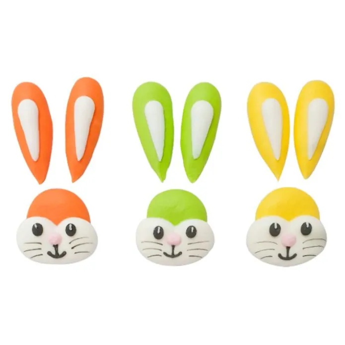 Conejitos de Pascua de azúcar (3) - Sin gluten - Decora