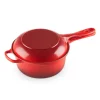 Conjunto multifunción cacerola y sartén Cereza - Hierro fundido - Le Creuset