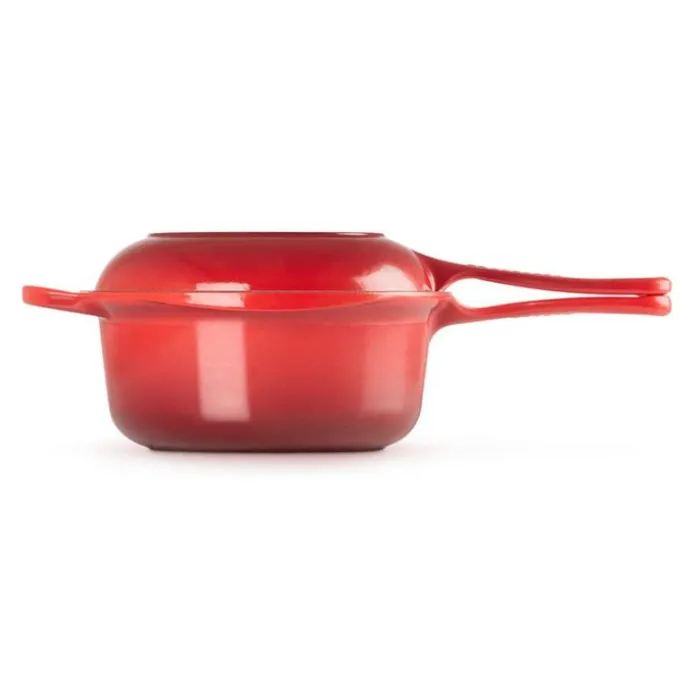 Conjunto multifunción cacerola y sartén Cereza - Hierro fundido - Le Creuset