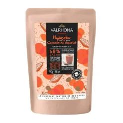 Copos de chocolate negro 68% Nyangbo 250 g - Valrhona