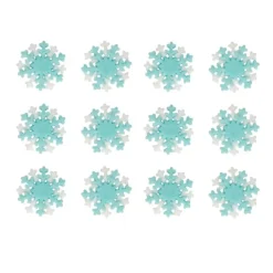 Copos de nieve azules y blancos (12) - Funcakes