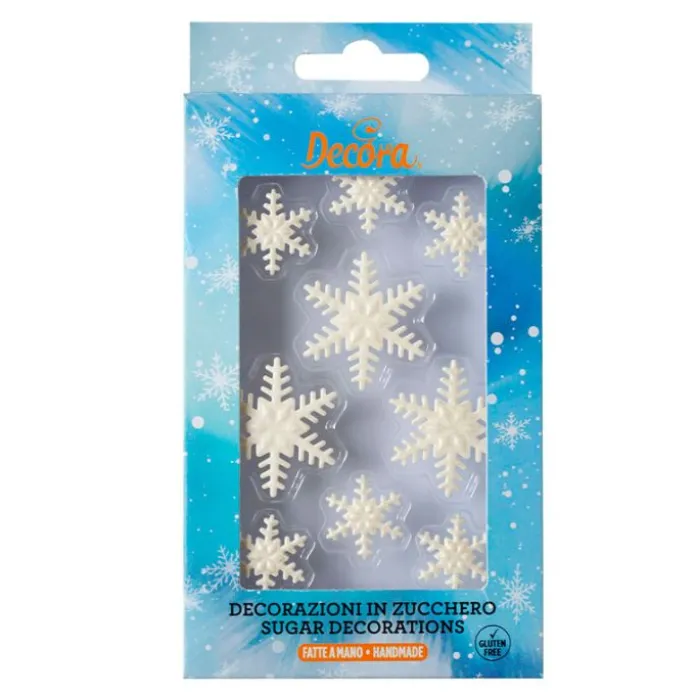 Copos de nieve blancos (9) - Sin gluten - Decora