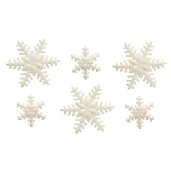Copos de nieve blancos (9) - Sin gluten - Decora