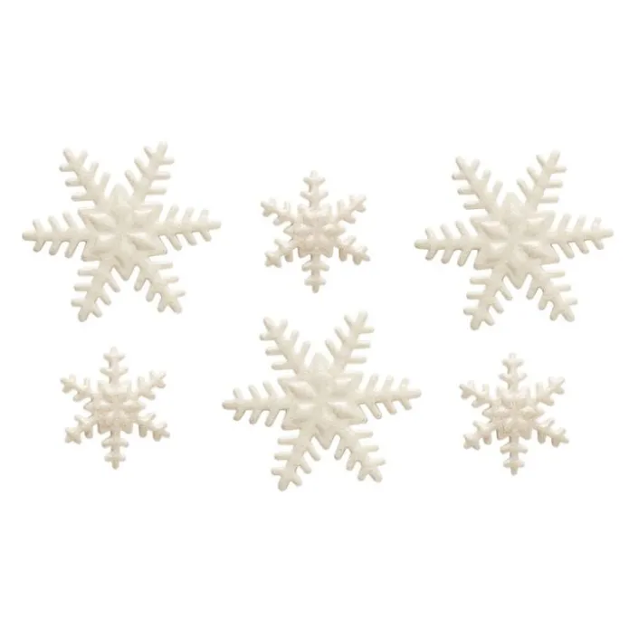 Copos de nieve blancos (9) - Sin gluten - Decora