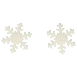 Copos de nieve grandes blancos (12) - Sin gluten - Funcakes