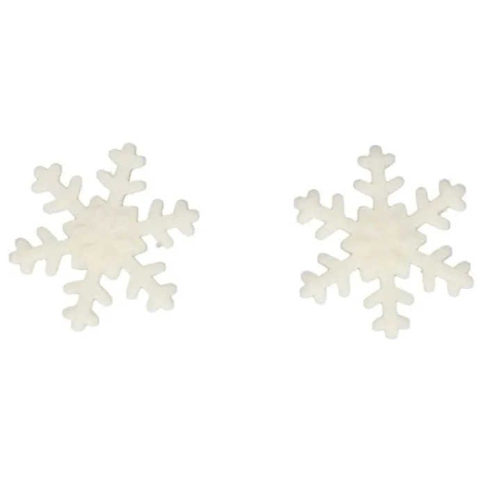 Copos de nieve grandes blancos (12) - Sin gluten - Funcakes