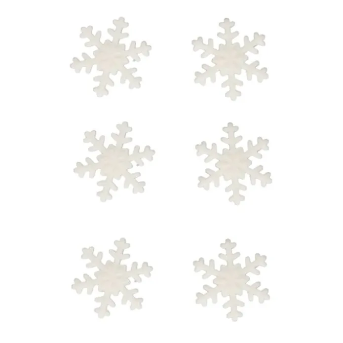Copos de nieve grandes blancos (12) - Sin gluten - Funcakes