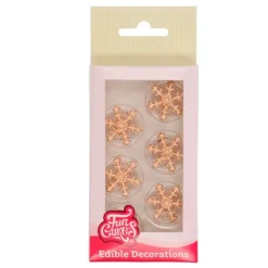 Copos de nieve grandes bronce (12) - Funcakes