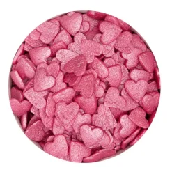 Corazones de azúcar fucsia 50 g - Städter