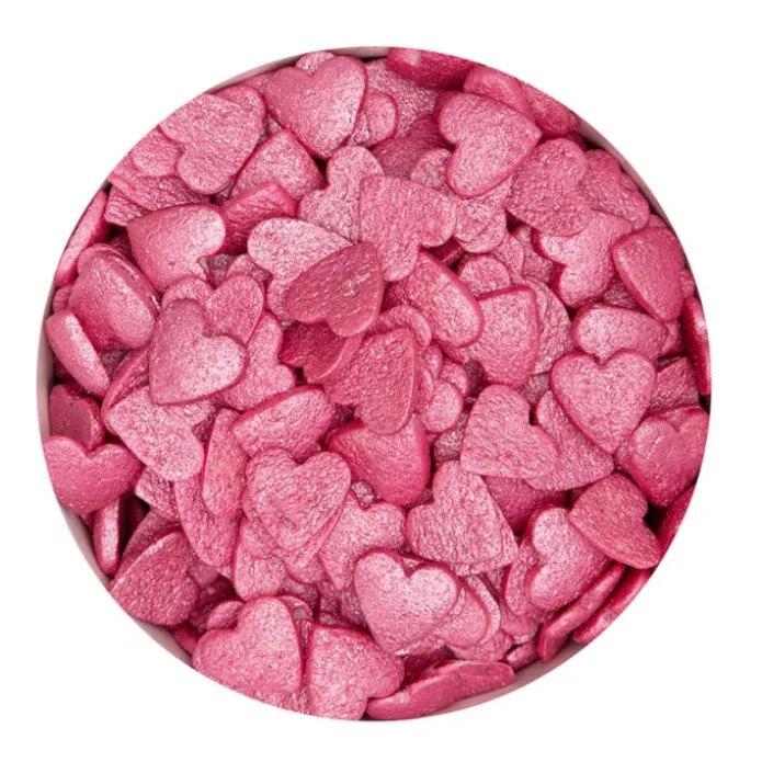 Corazones de azúcar fucsia 50 g - Städter