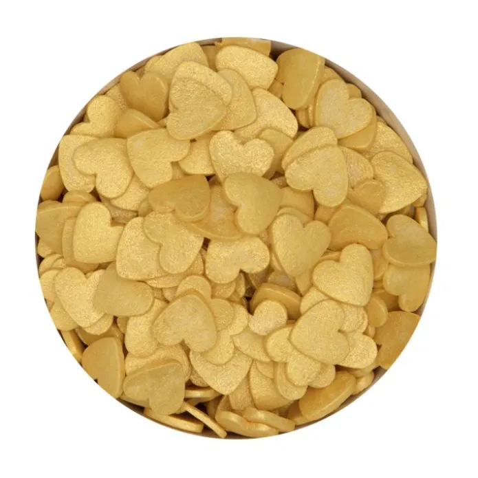 Corazones de azúcar oro 50 gr - Städter