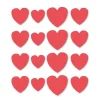 Corazones de azúcar rojos (16) - Sin gluten - Decora