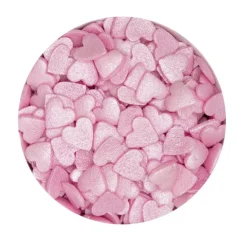 Corazones de azúcar rosa 50 g - Städter