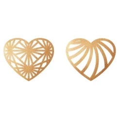 Corazones dorados comestibles Golden Touch (30) - Sin gluten - Modecor