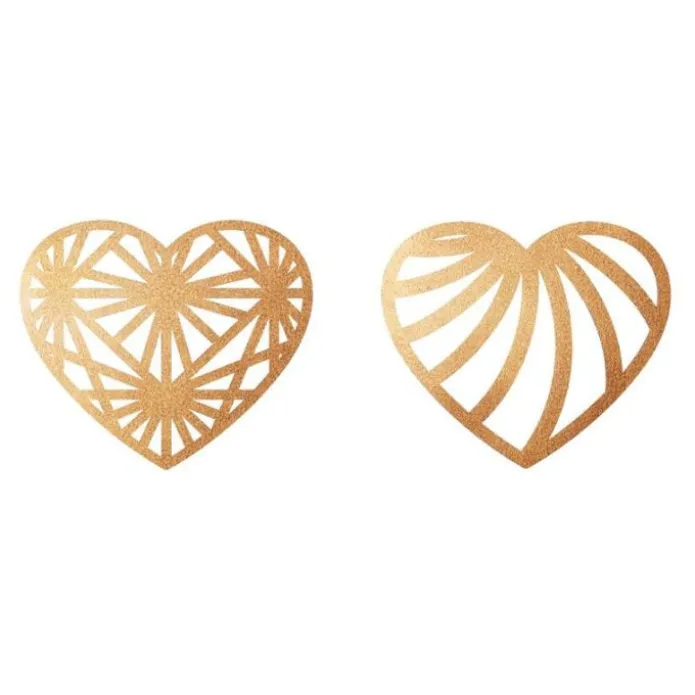 Corazones dorados comestibles Golden Touch (30) - Sin gluten - Modecor