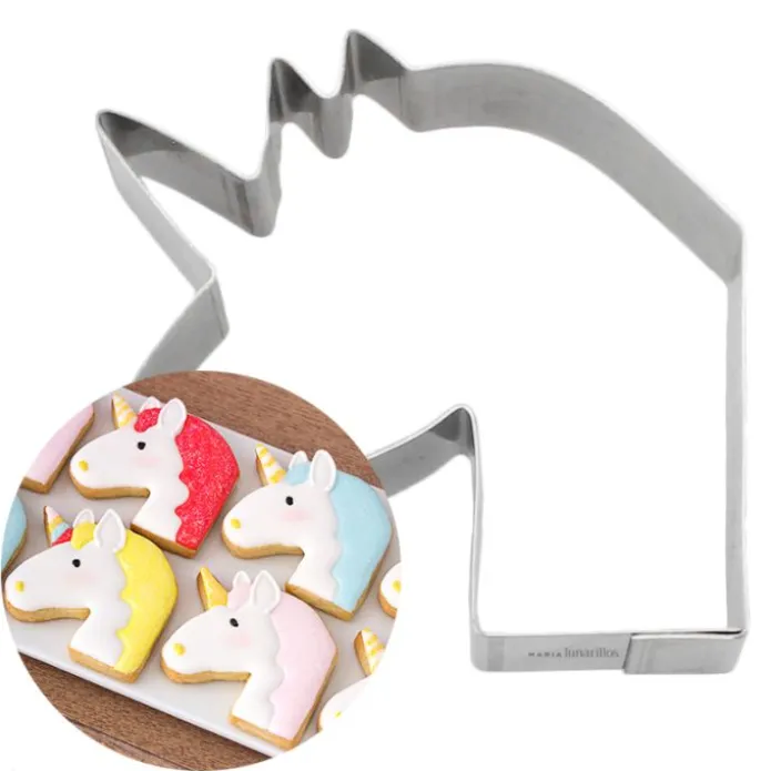 Cortador cabeza unicornio 6 cm - Postreadicción