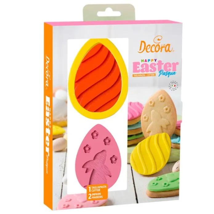 Cortador con 2 marcadores huevo de Pascua - Decora