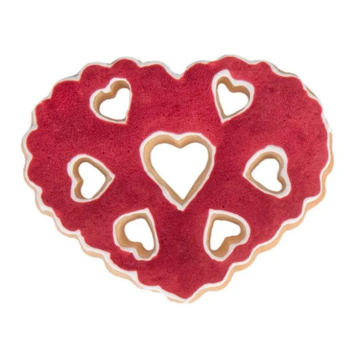 Cortador corazón ondulado con corazones 8 cm - Städter