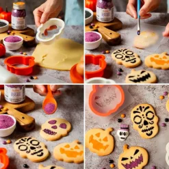 Cortadores calabaza y calavera y stencils monstruos Halloween - Decora