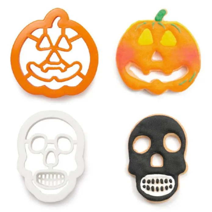 Cortadores calabaza y calavera Halloween (2) - Decora