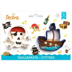 Cortadores calavera y barco pirata (2) - Decora