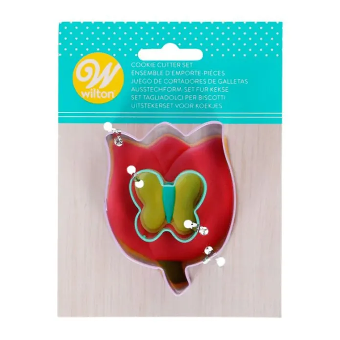 Cortadores flor tulipán y mariposa (2) - Wilton