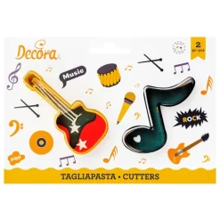 Cortadores nota musical y guitarra (2) - Decora
