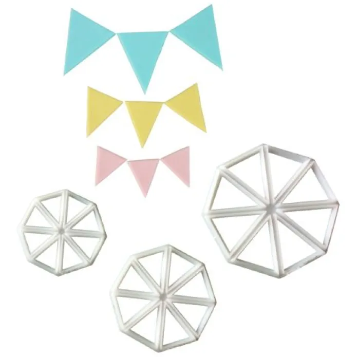 Cortadores para elaborar guirnaldas de fondant (3) - FMM