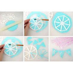 Cortadores para elaborar guirnaldas de fondant (3) - FMM