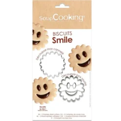 Cortadores para galletas de chocolate con caritas (2) - ScrapCooking