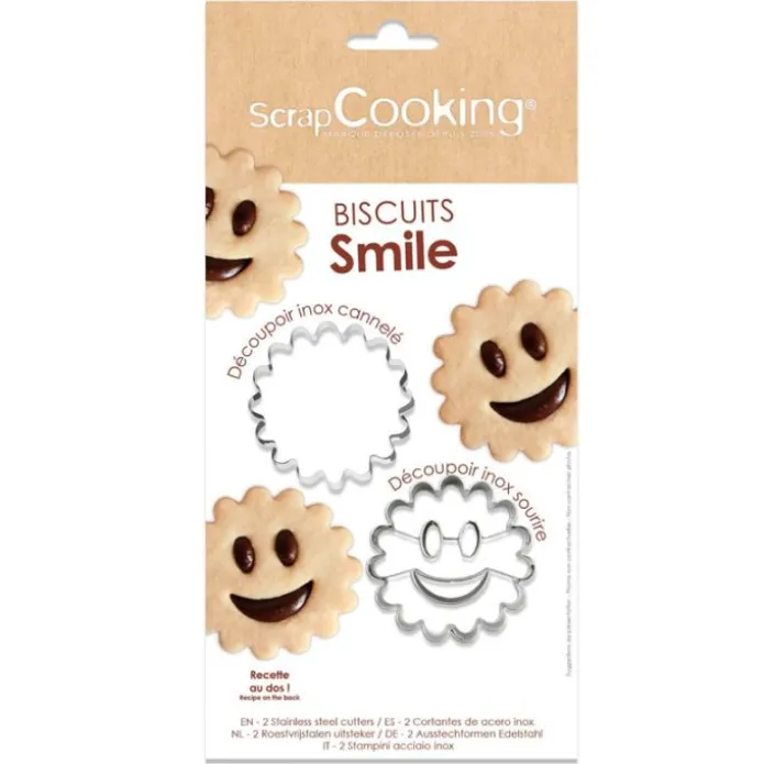 Cortadores para galletas de chocolate con caritas (2) - ScrapCooking