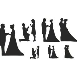 Cortadores patchwork Wedding 12,5 cm - Patchwork Cutters