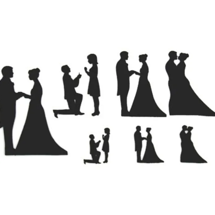 Cortadores patchwork Wedding 12,5 cm - Patchwork Cutters