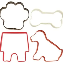 Cortadores perrito, hueso, huella y casita (4) - Wilton