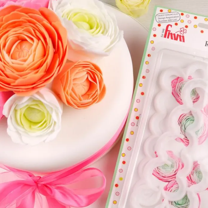 Cortadores ranúnculos fáciles para fondant (2) - FMM