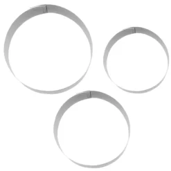 Cortadores redondos 8, 9 y 10 cm (3) - Wilton