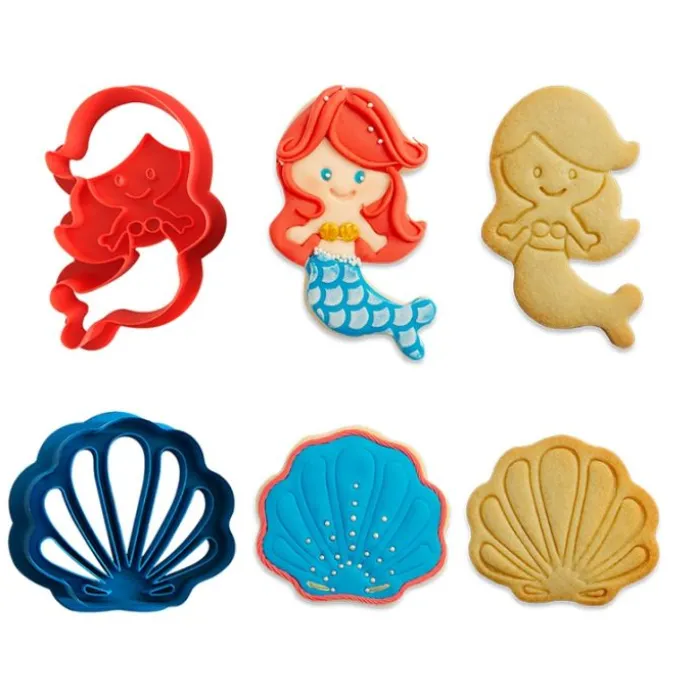 Cortadores sirena y concha (2) - Decora